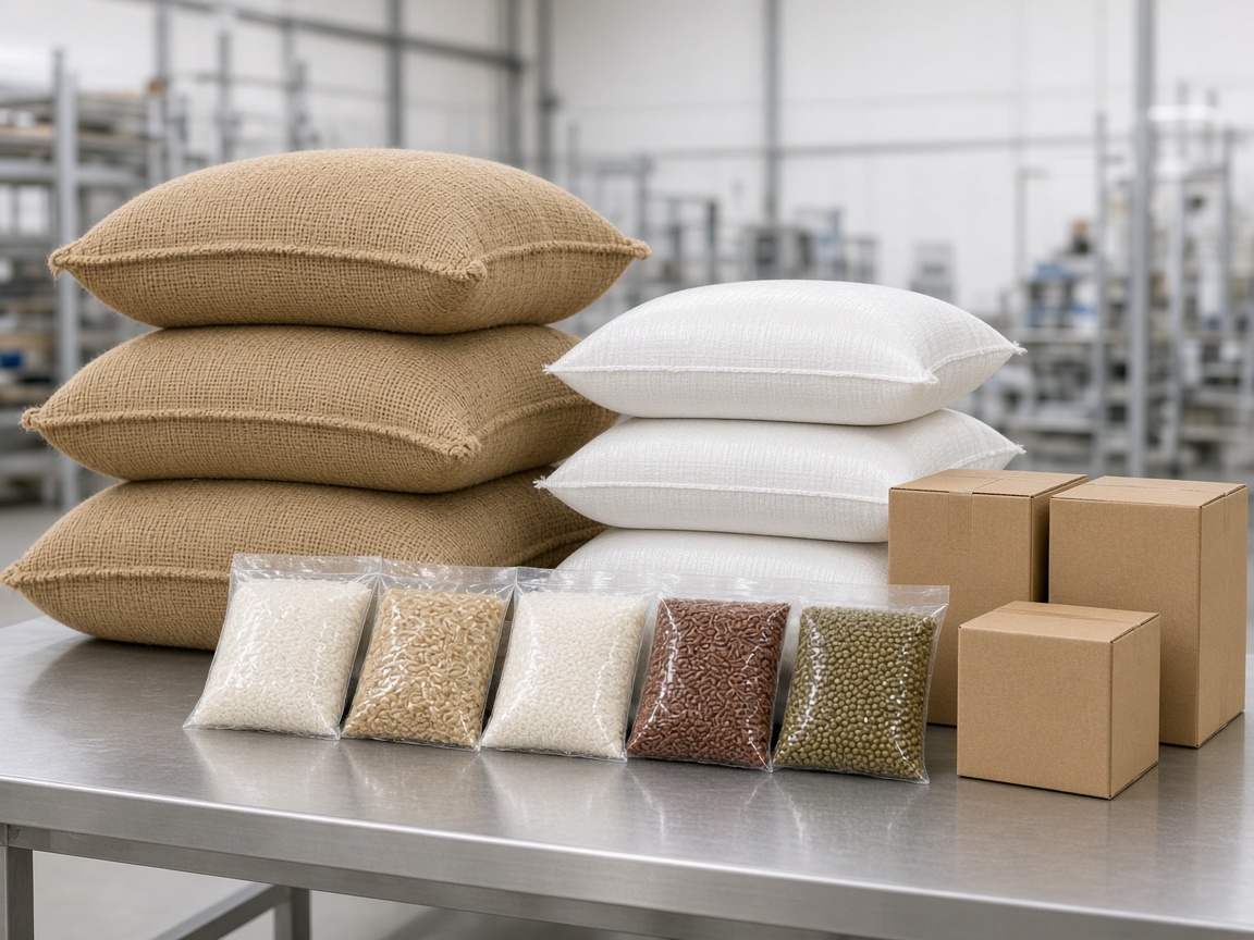 Export packaging options for rice and grains